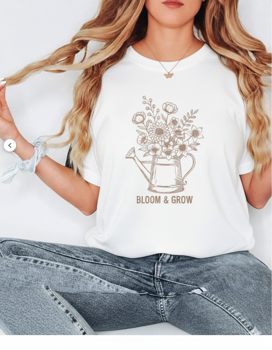 Bloom & Grow Floral oversized tee 🩷