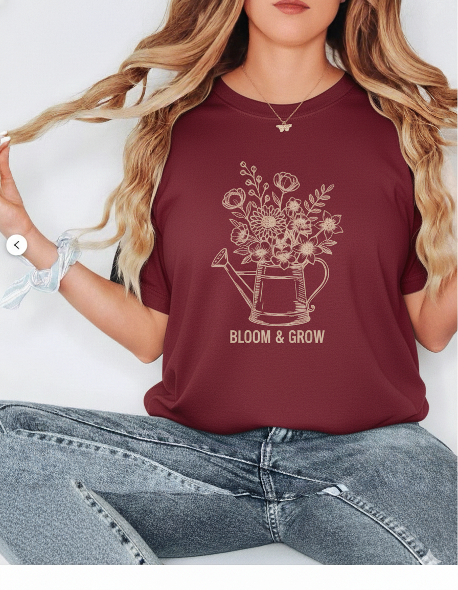 Bloom & Grow Floral oversized tee 🩷