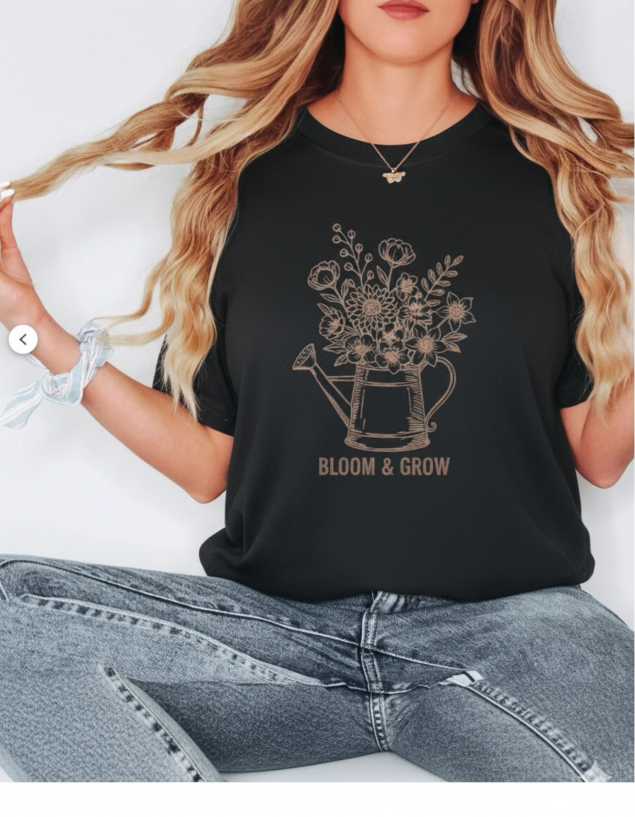 Bloom & Grow Floral oversized tee 🩷