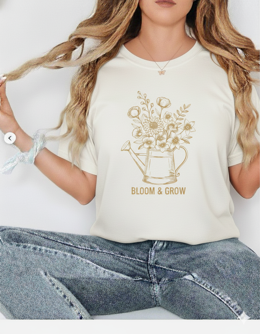 Bloom & Grow Floral oversized tee 🩷